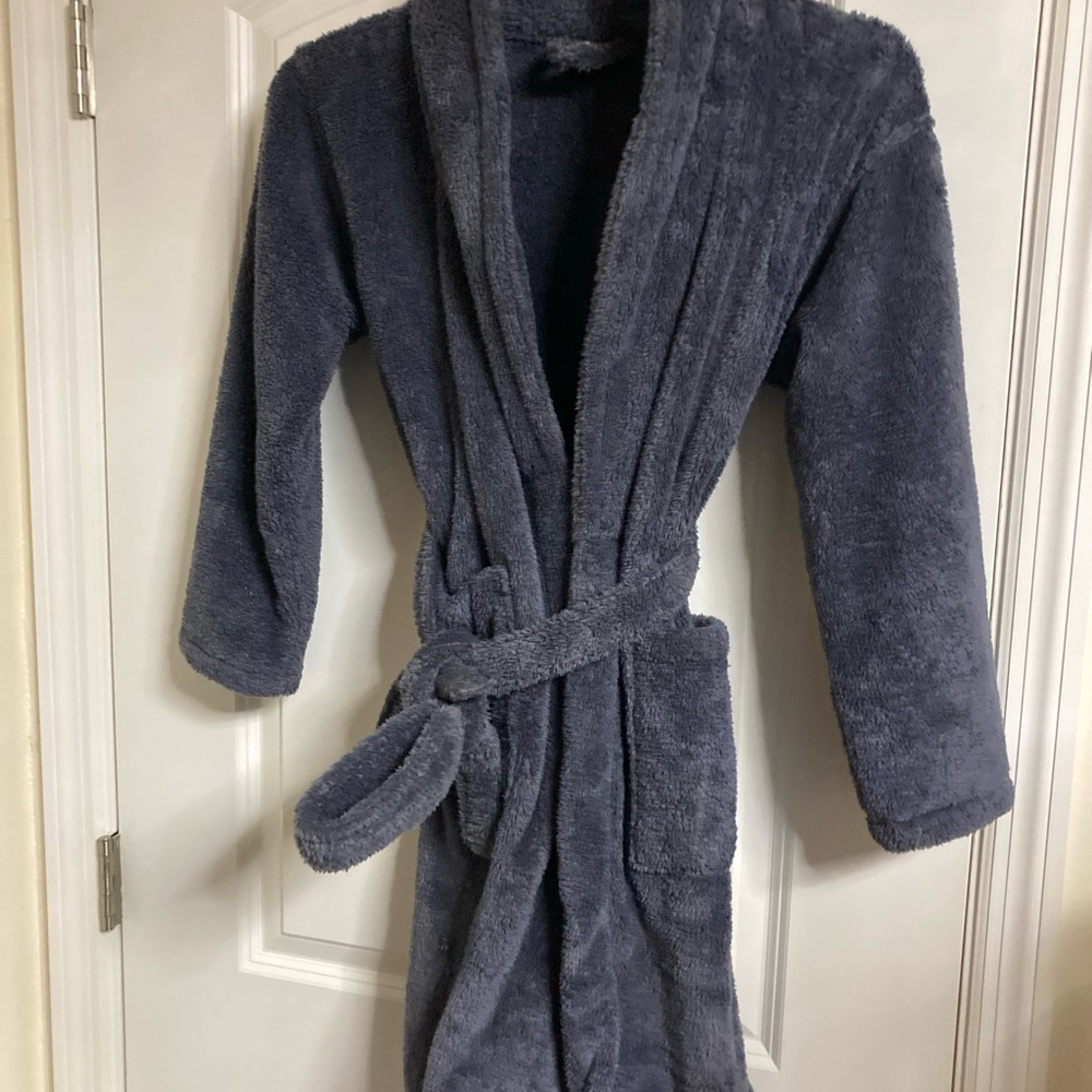 Chakir linen bath robe Gray